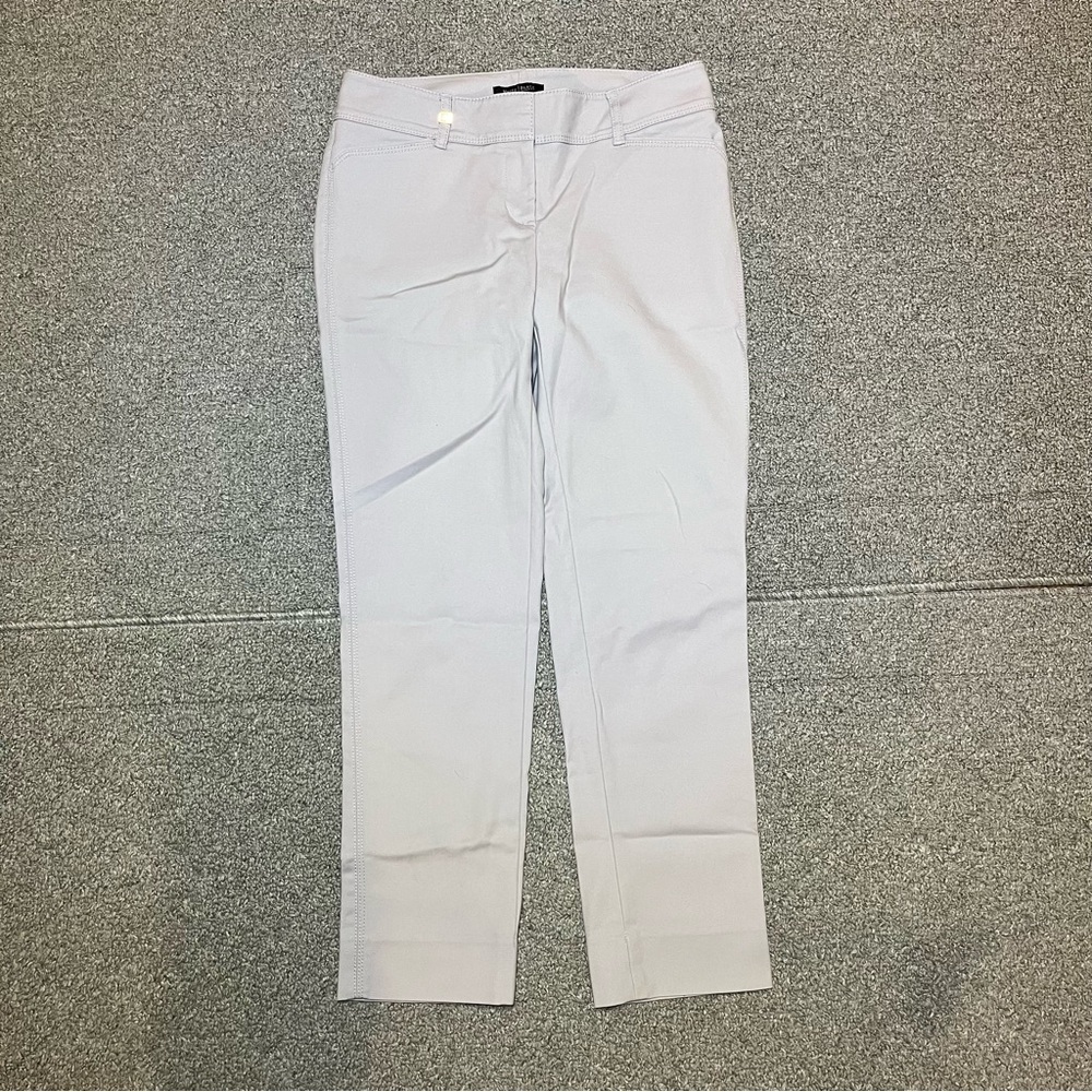 White House Black Market Perfect Form Slim Ankle Pants Womens Size 0 Gray